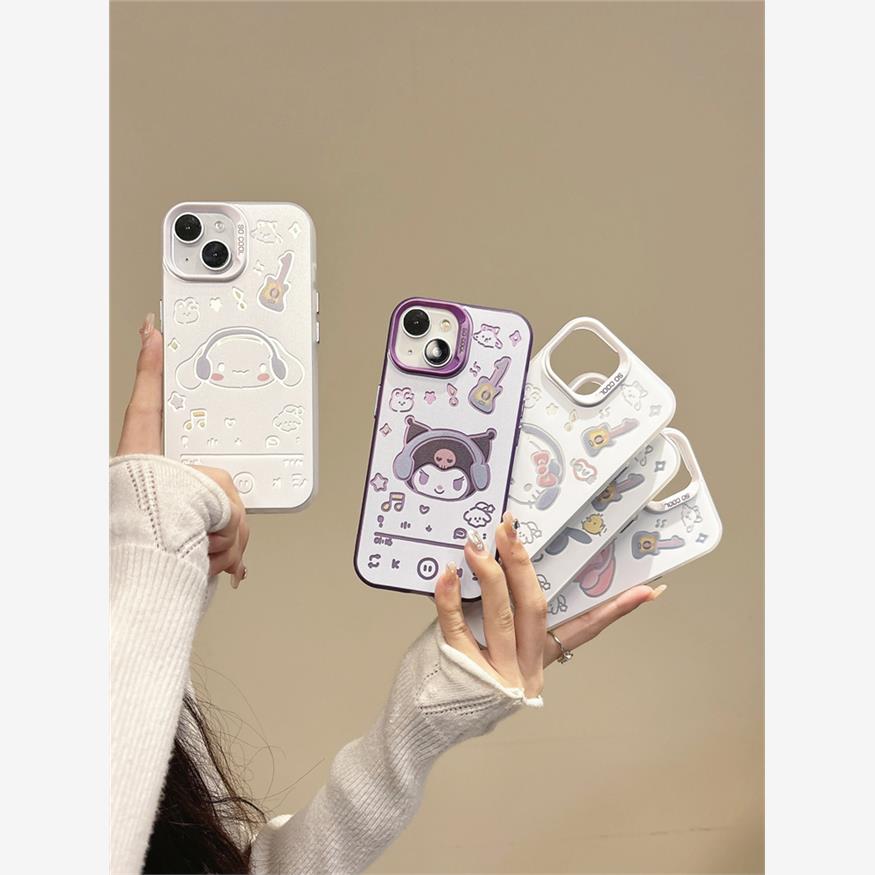 创意彩银三丽鸥凯蒂猫帕恰狗适用iphone15promax苹果14手机壳新款13玉桂库洛米情侣12/11/xr大孔7少女心8plus