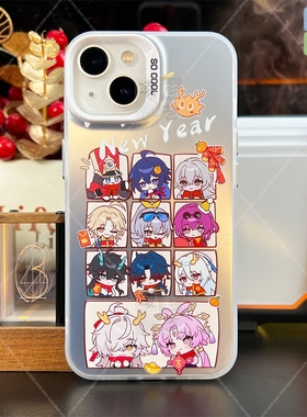 凌彩创艺适用苹果15promax手机壳小米14oppo华为vivoiqoo12红米k70一加ace2星穹铁道龙年花火刃银狼IMD透银壳