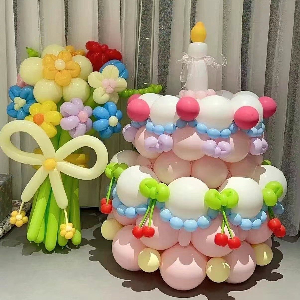 情人节蛋糕气球花束diy材料包浪漫表白生日拍照蛋糕造型气球材料,节庆用品/礼品,气球,淘宝优惠券,粉丝福利购,淘宝优惠卷