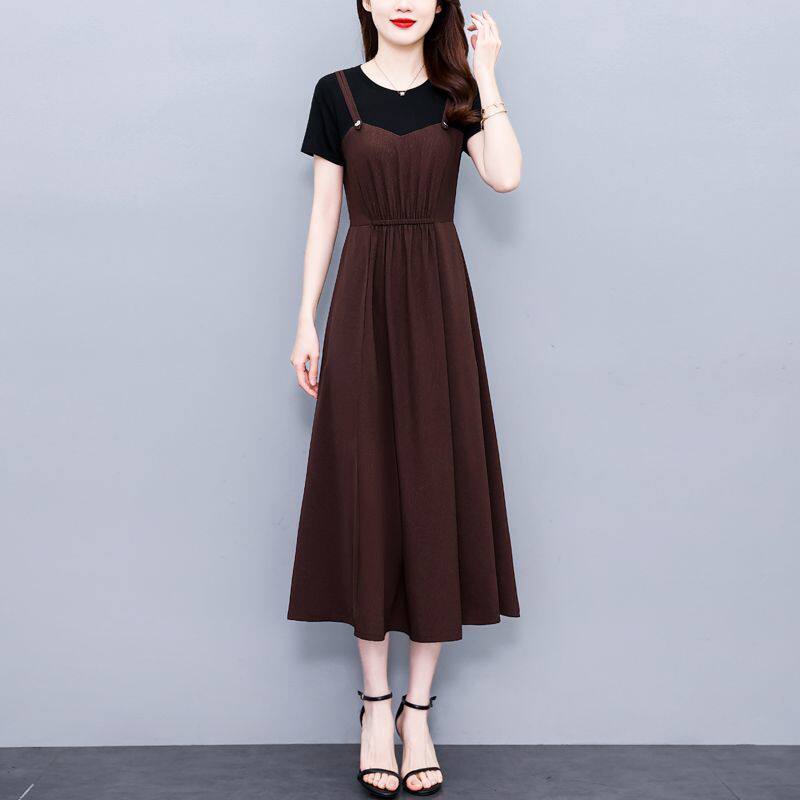 短袖连衣裙2025夏季新款