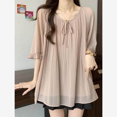 2025夏季新款气质纯色百