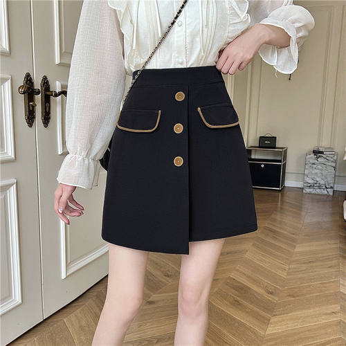 不规则西装半身裙胖mm大