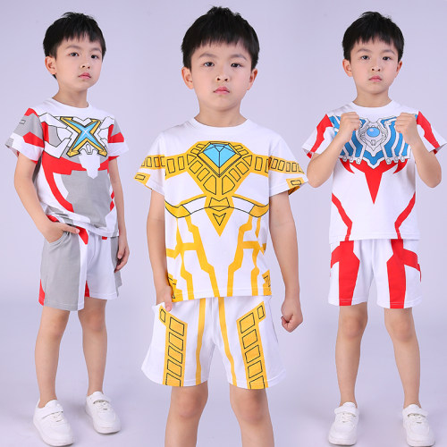 Ultraman奥特曼纯棉套装夏季儿童
