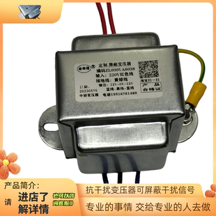 抗干扰变压器220V变9V12V15V24V18V110V50W30W功放胆机前置后级用