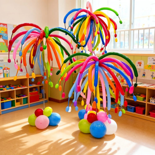 Dopamine Firework Balloon Column, Xmas New Year Decor