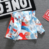 婴儿小宝宝卡通连帽上衣潮 儿童春装 奥特曼男童外套春秋款 2026新款