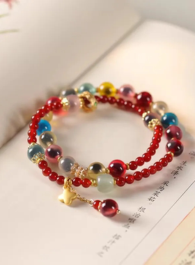 多巴胺糖心玛瑙手串送女友闺蜜