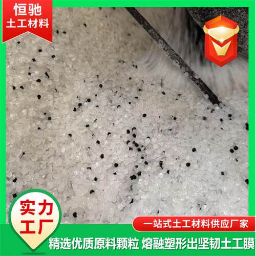 化粪池垃圾蓄复场鱼塘防渗透黑色土工膜水池聚乙工烯防水LAN合土