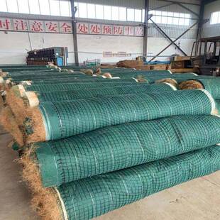 毯厂家出售生椰态椰纤丝维毯抗冲泰安市嘉生物丝毯植被植草毯护坡