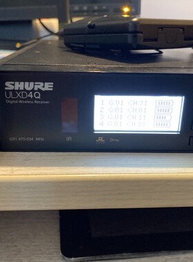 Shure/舒尔 ULXD4Q 四通道数字无线接收机器配ULXD1腰包ULXD2手持