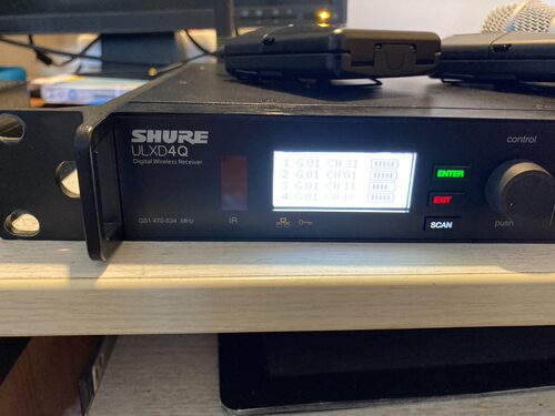 Shure/舒尔 ULXD4Q 四通道数字无线接收机器配ULXD1腰包ULXD2手持