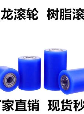 内径6 PA尼龙滚筒双轴承导轮RORMCS无动力树脂滚轮输送带轮QAC77