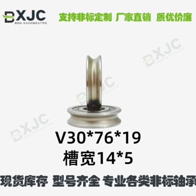 内径30V槽非标滚轮轴承 6306  30*76*19