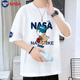 夏季 宽松休闲NASA联名哆啦A梦纯棉短袖 t恤2025新款 宽松情侣体恤