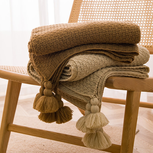 针织毛毯四季通用毯床尾巾