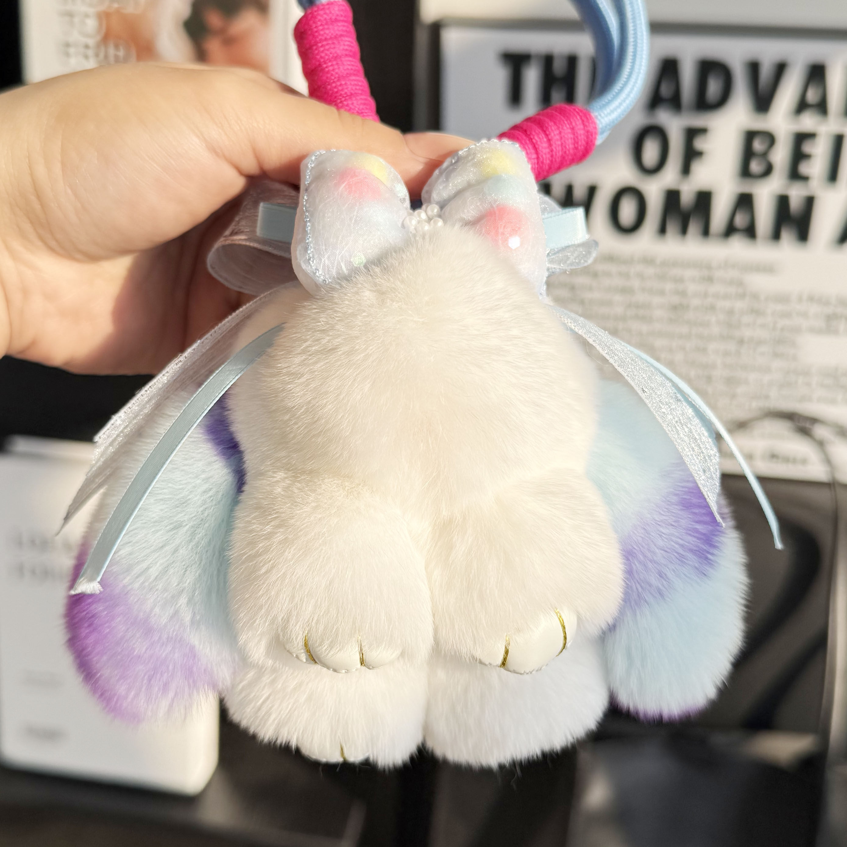 真獭兔毛公主风小兔子包挂件毛绒毛球公仔钥匙扣玩偶书包挂饰礼物,服饰配件/皮带/帽子/围巾,包挂件,淘宝优惠券,粉丝福利购,淘宝优惠卷