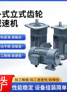 减速电机380V400W750W调速1500W齿轮减速机一体减速器