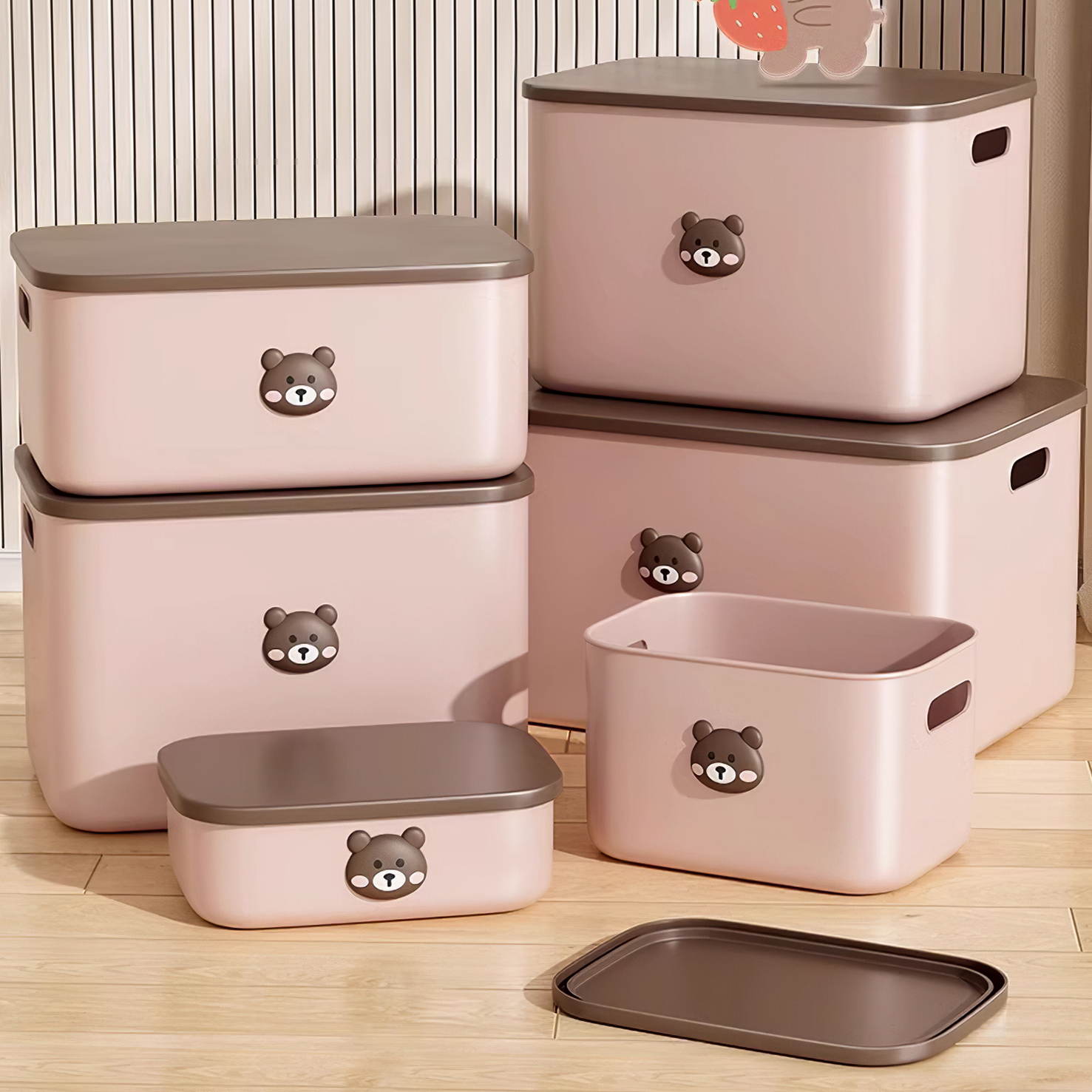 日本收纳盒桌面零食玩具小杂物家用抽屉化妆品盒子置物整理盒储物