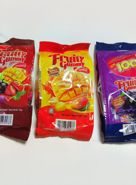 马来西亚代购原装零食Lot100 多味软糖芒果蓝莓130克特产伴手礼