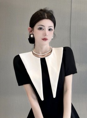 春夏海军风外搭披肩领尖领假领子搭配神器领装饰领搭配连衣裙衬衫