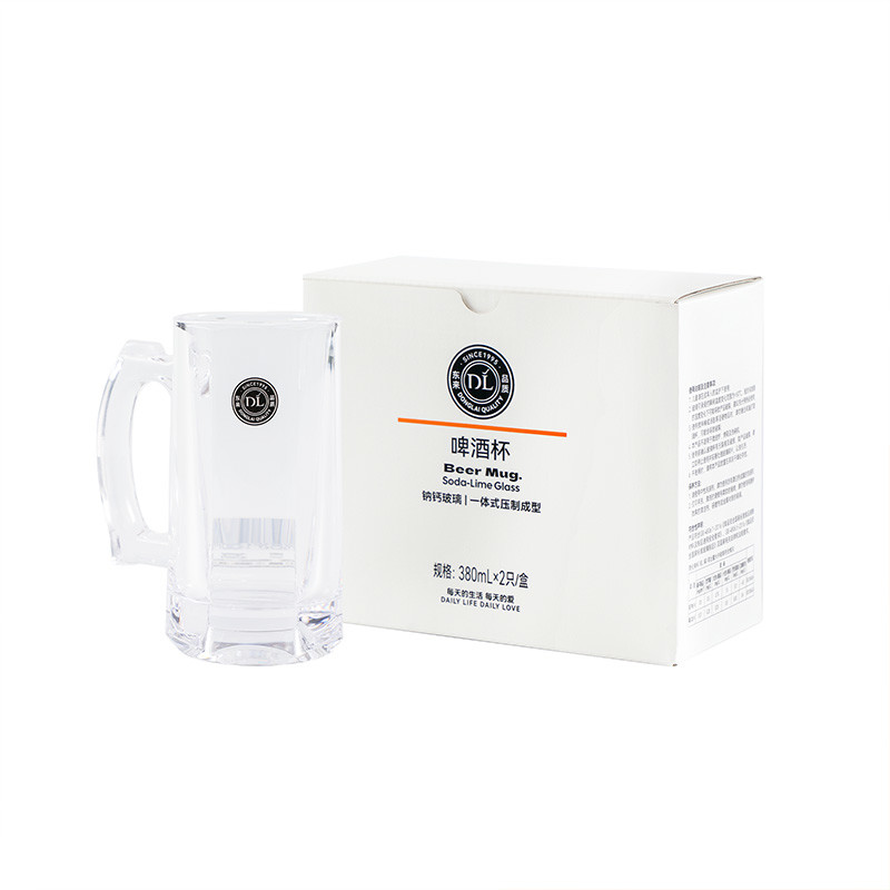 胖东来啤酒杯白酒杯手提透明分酒