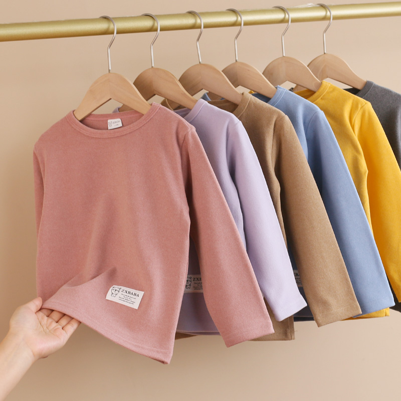 儿童磨毛加厚绒秋衣冬款童装宝宝圆领保暖上装男女童打底衫T恤,童装/婴儿装/亲子装,保暖上装,淘宝优惠券,粉丝福利购,淘宝优惠卷