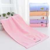 洁丽雅小毛巾纯棉卡通可爱洗脸巾儿童新生宝贝男女澡巾长方形童巾