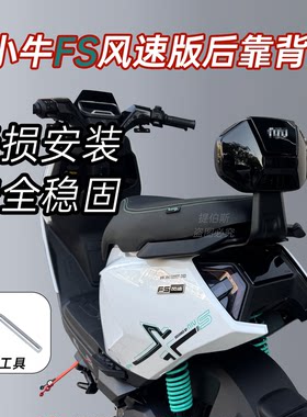 适用小牛电动车FS风速后靠背电摩FS风速后靠垫FSciti靠背改装配件