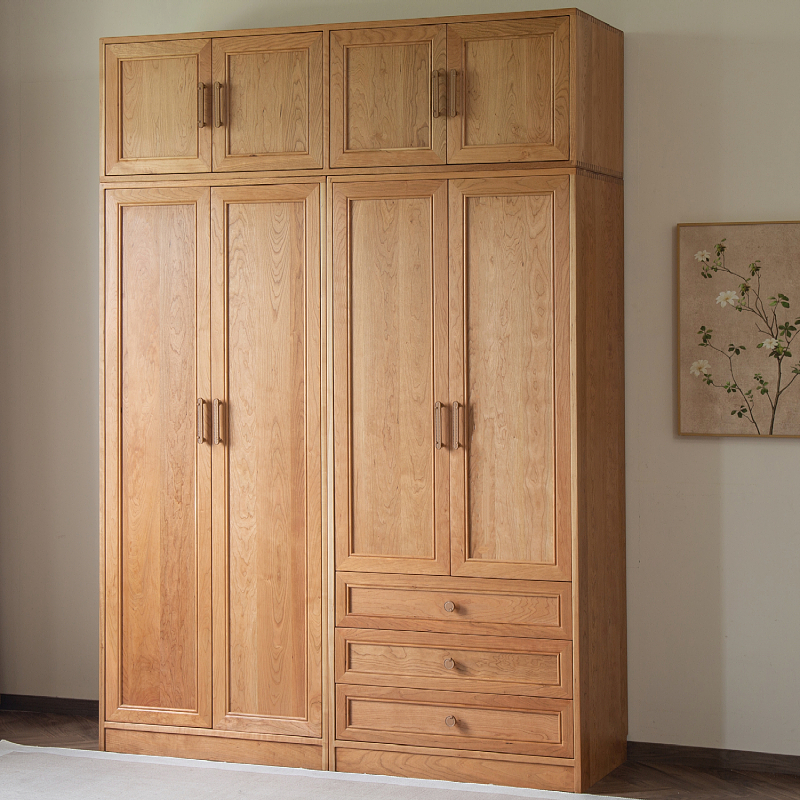 全实木法式复古风儿童衣柜