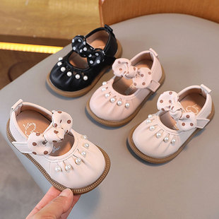 女童皮鞋0-1到3岁女孩公主鞋软底婴儿学步鞋女宝宝鞋子防滑单鞋