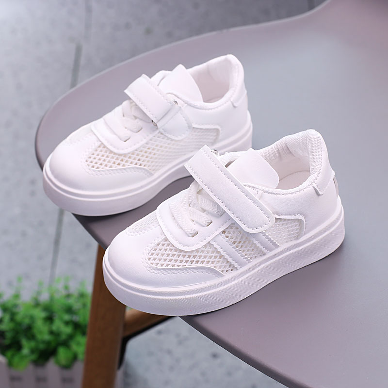 儿童小白鞋卡通男女童