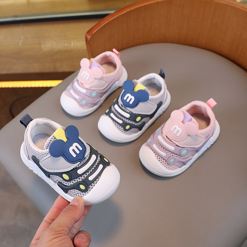 儿童学步鞋透气男女童卡通
