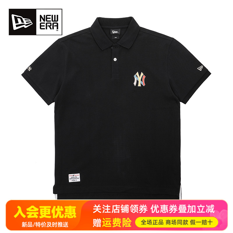 NewEra重磅棉彩标NY透气短袖POLO