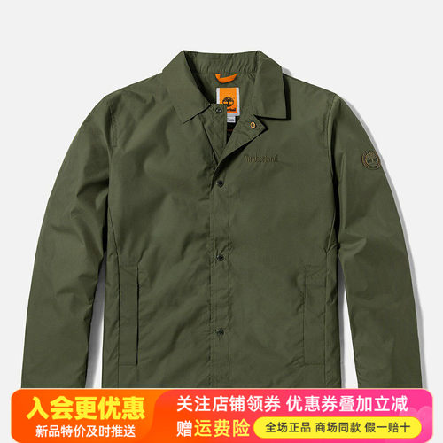 Timberland添柏岚户外男装休闲运动工装翻领长袖外套夹克A24JV