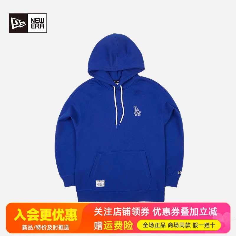 NewEra纽亦华男女款MLB刺绣LA运动休闲潮套头衫连帽卫衣13546487