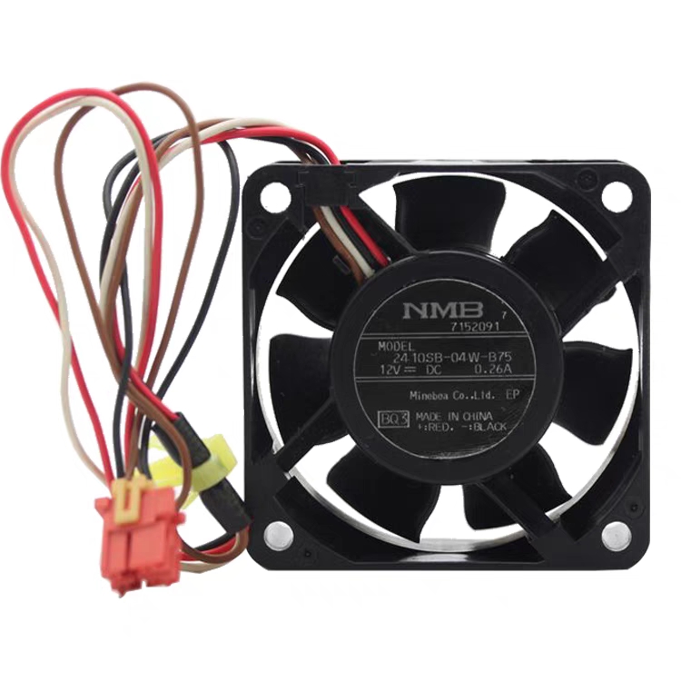 全新原装NMB 2410SB-04W-B75 6025 12V 0.26A 四线散热风扇