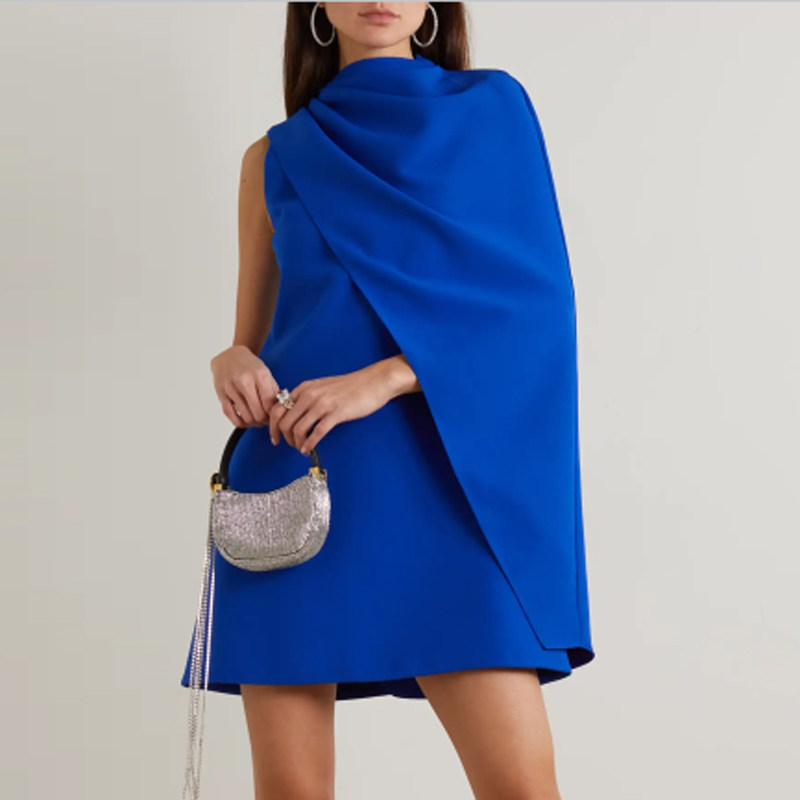 晚礼服短款2024新款小众个性时尚生日派对主持人年会小礼服连衣裙