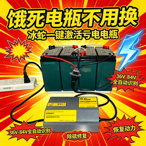 冰蛇智能电瓶修复电池激活除硫仪