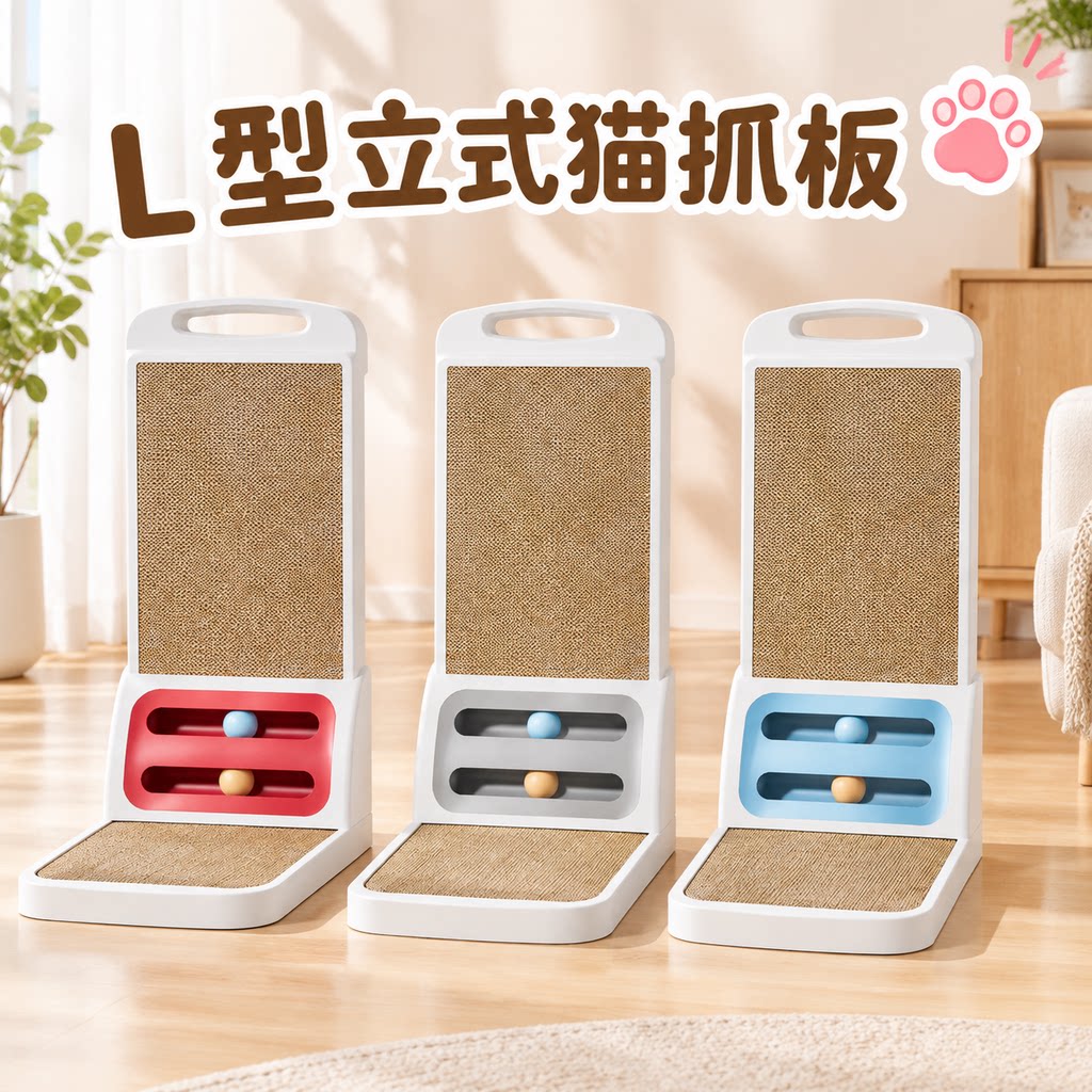 L型立式加厚耐磨猫抓板不掉屑