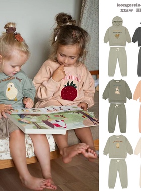 2022秋冬新品ins爆款KS系列运动套装加绒加厚保暖纯棉卫衣卫裤子