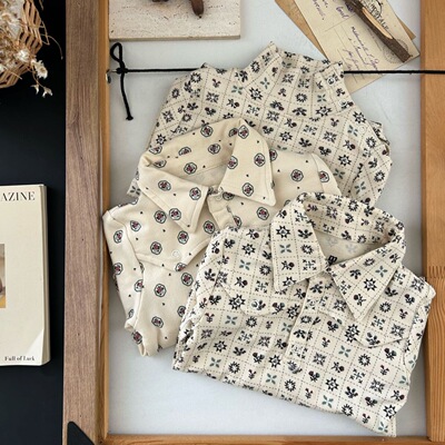 2025秋冬新款iver同款英式贵族系列男孩女孩高领＆翻领长袖打底衫