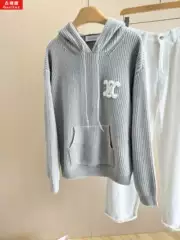 Gucitoc American Streetwear Lazy Style Design Knit Sweater Women's New Fall/Winter Hoodie