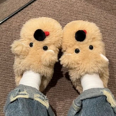 巨酥服软糯~！可爱ins棉拖鞋女