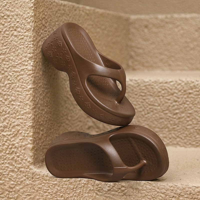柠小七人字拖鞋女夏季外穿防滑厚底踩屎感拖鞋时尚松糕底海边沙滩,女鞋,人字拖,淘宝优惠券,粉丝福利购,淘宝优惠卷