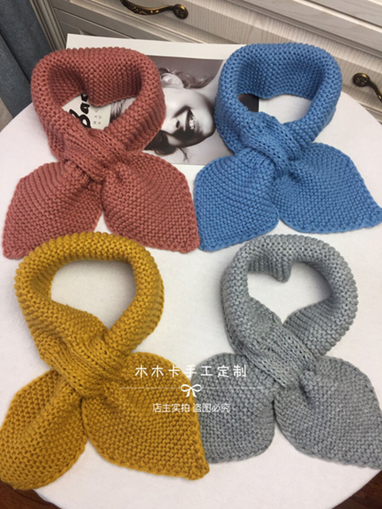 晚晚同款蝴蝶结手工定制亲子围巾