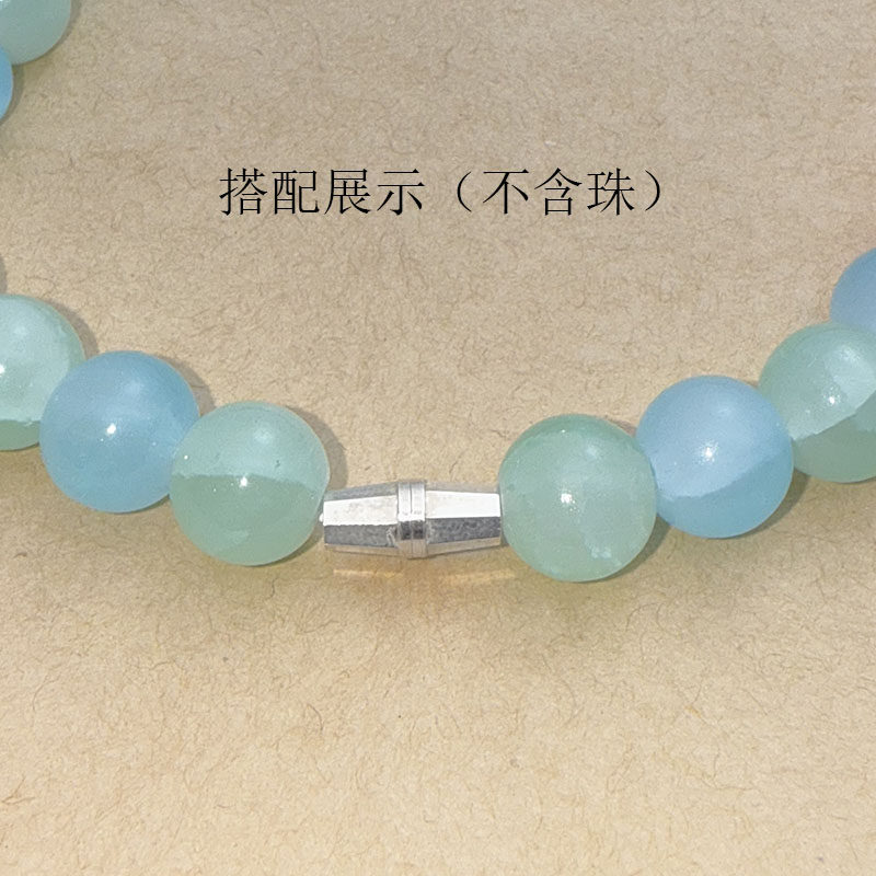 S925纯银螺丝扣珍珠项链连接扣