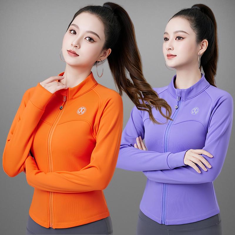 女瑜伽外套运动修身衫跳操舞蹈服