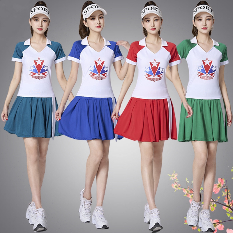 鬼步舞舞蹈服杨丽萍运动短裙套装