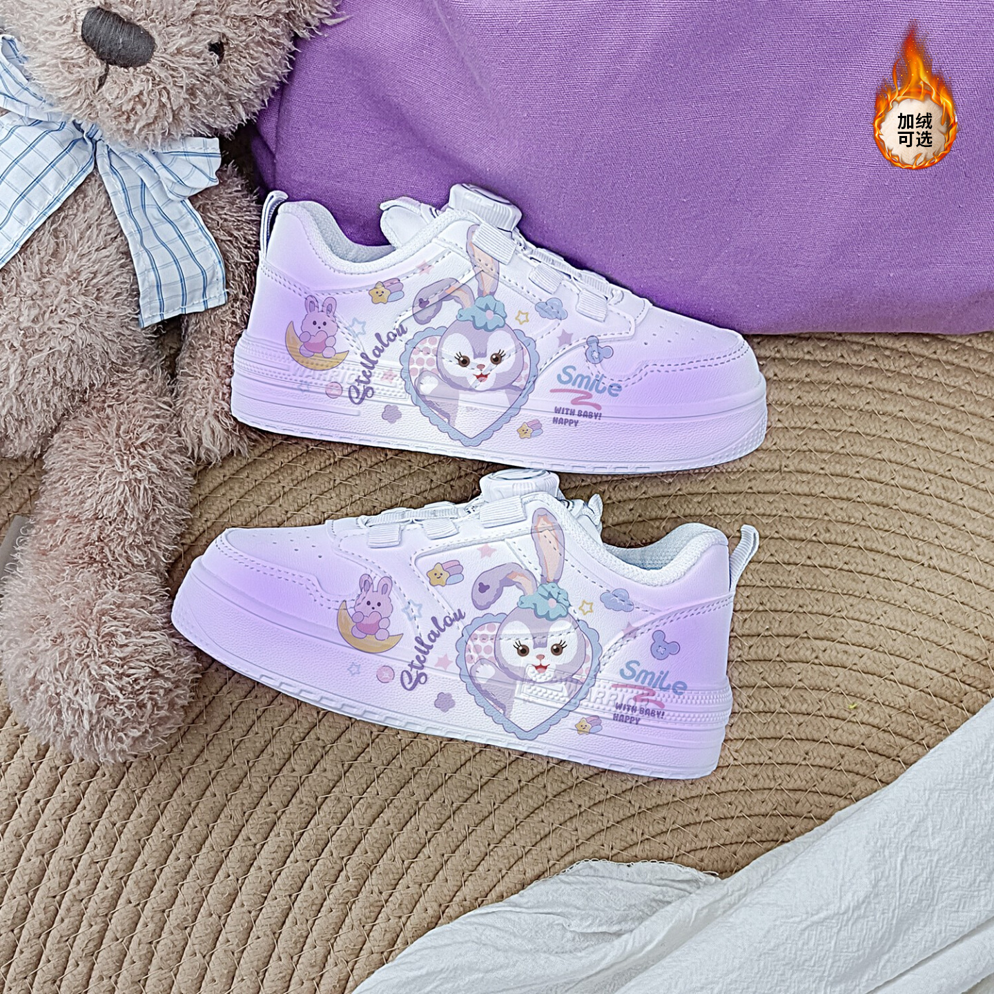 回力儿童板鞋男童鞋子春季2025女童运动鞋子校园小白鞋星黛露动漫