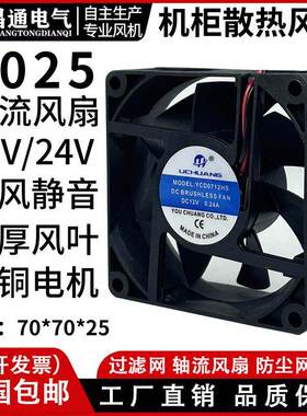 包邮原装AVC 12V 7cm 7025 4线智能温控电脑 CPU AMD 散热风扇